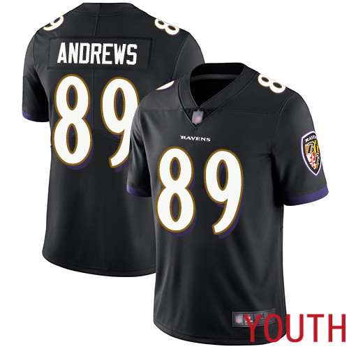 Baltimore Ravens Limited Black Youth Mark Andrews Alternate Jersey NFL Football #89 Vapor Untouchable->women nfl jersey->Women Jersey